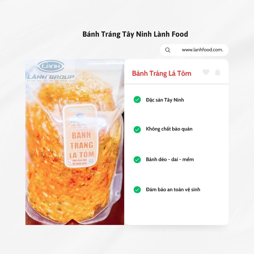 BÁNH TRÁNG LÁ TÔM