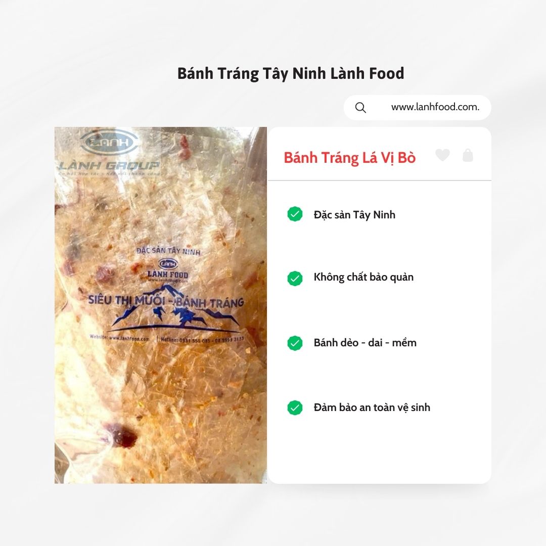 BÁNH TRÁNG LÁ VỊ BÒ