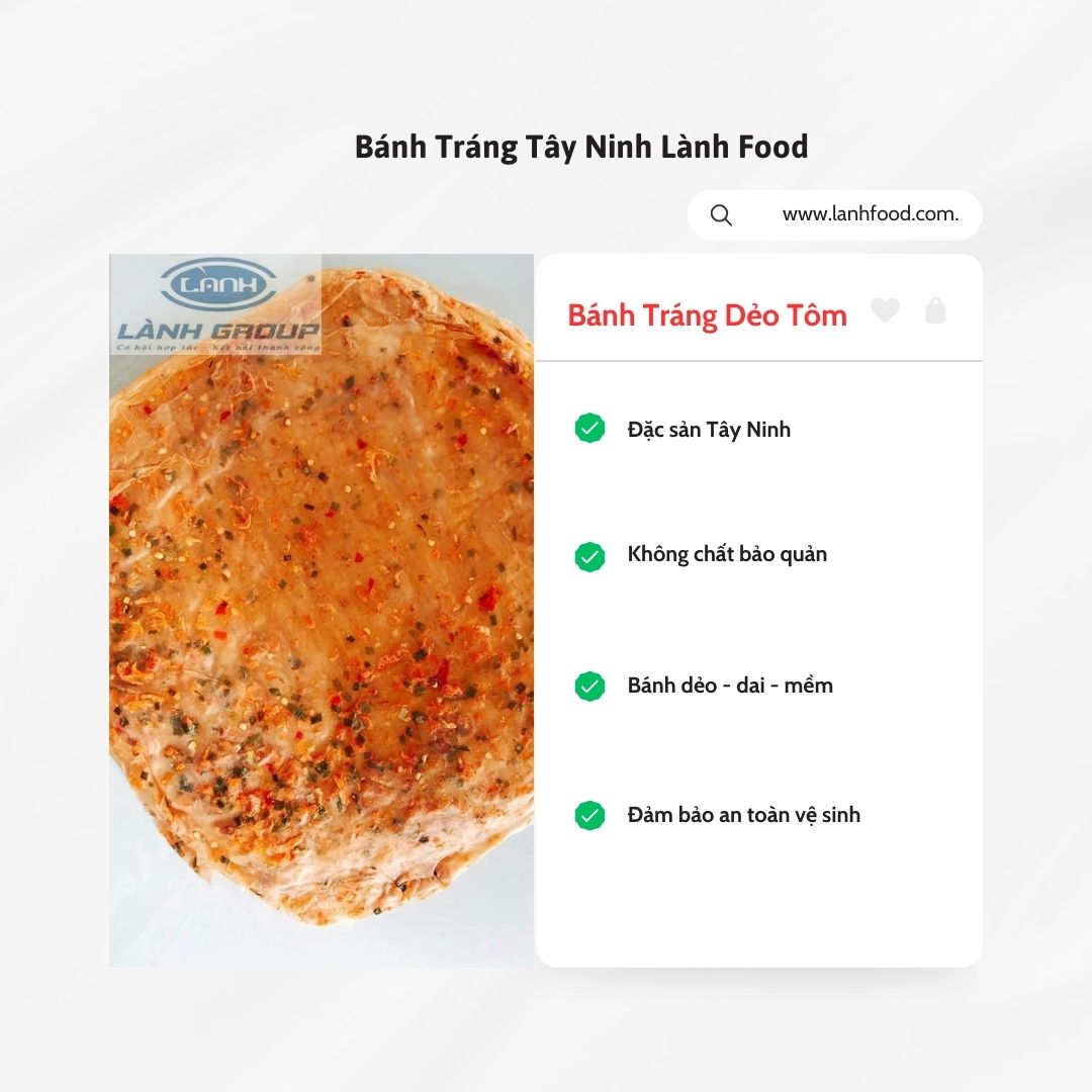 BÁNH TRÁNG DẺO TÔM