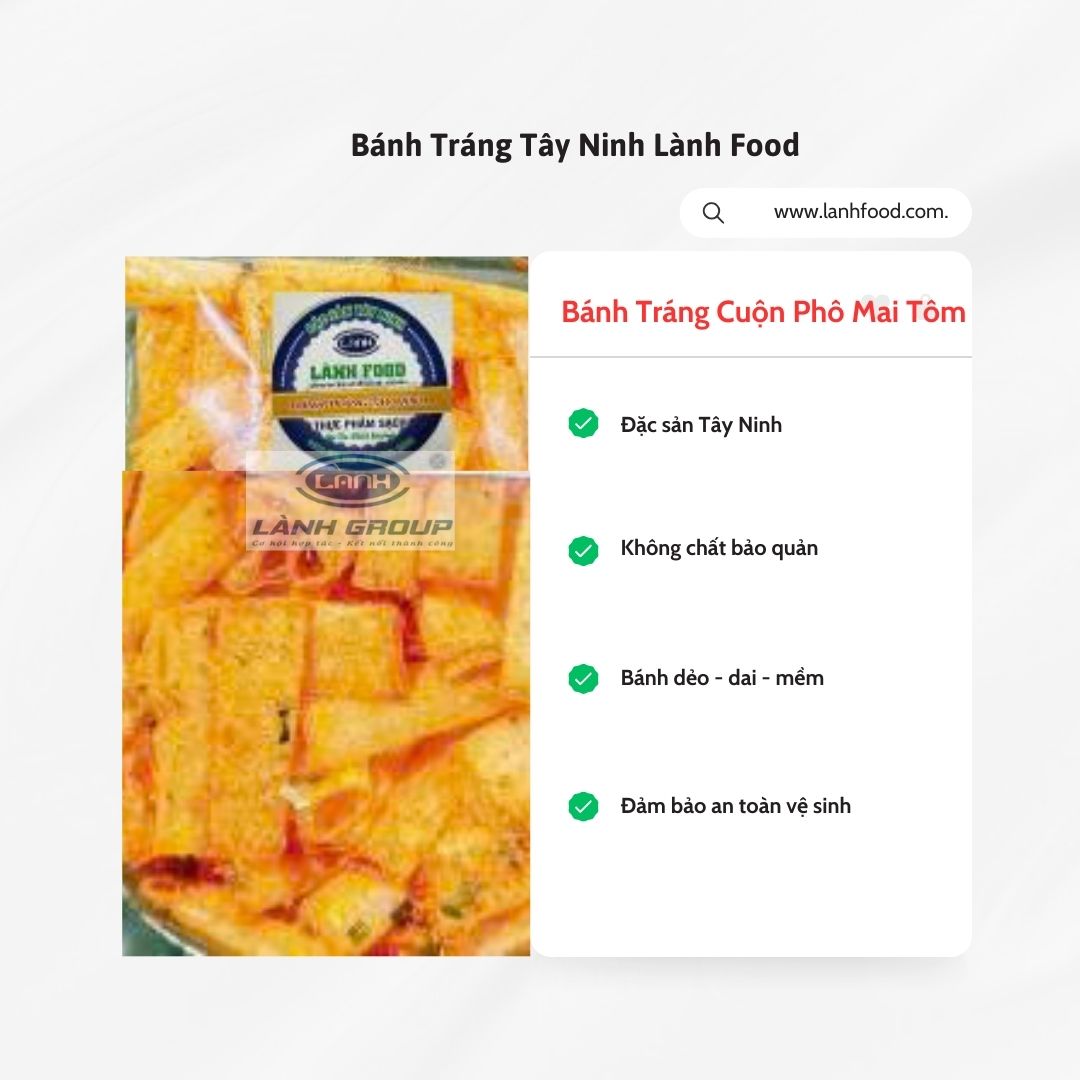 BÁNH TRÁNG CUỘN PHÔ MAI TÔM