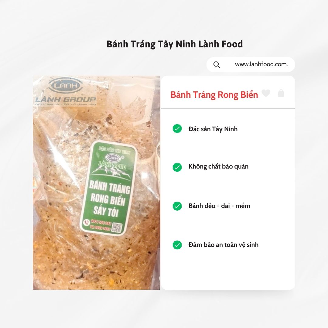 BÁNH TRÁNG LÁ RONG BIỂN