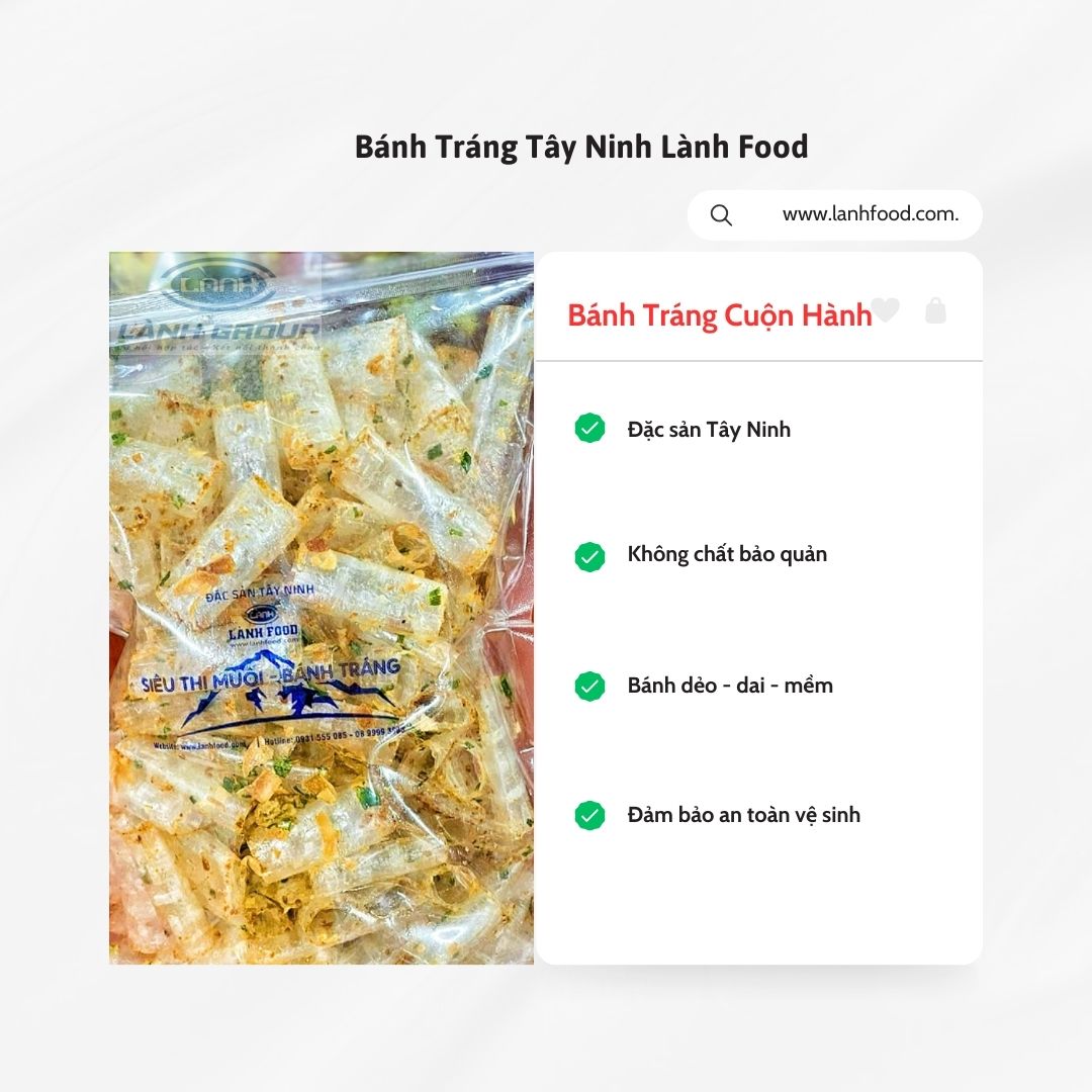 BÁNH TRÁNG CUỘN HÀNH