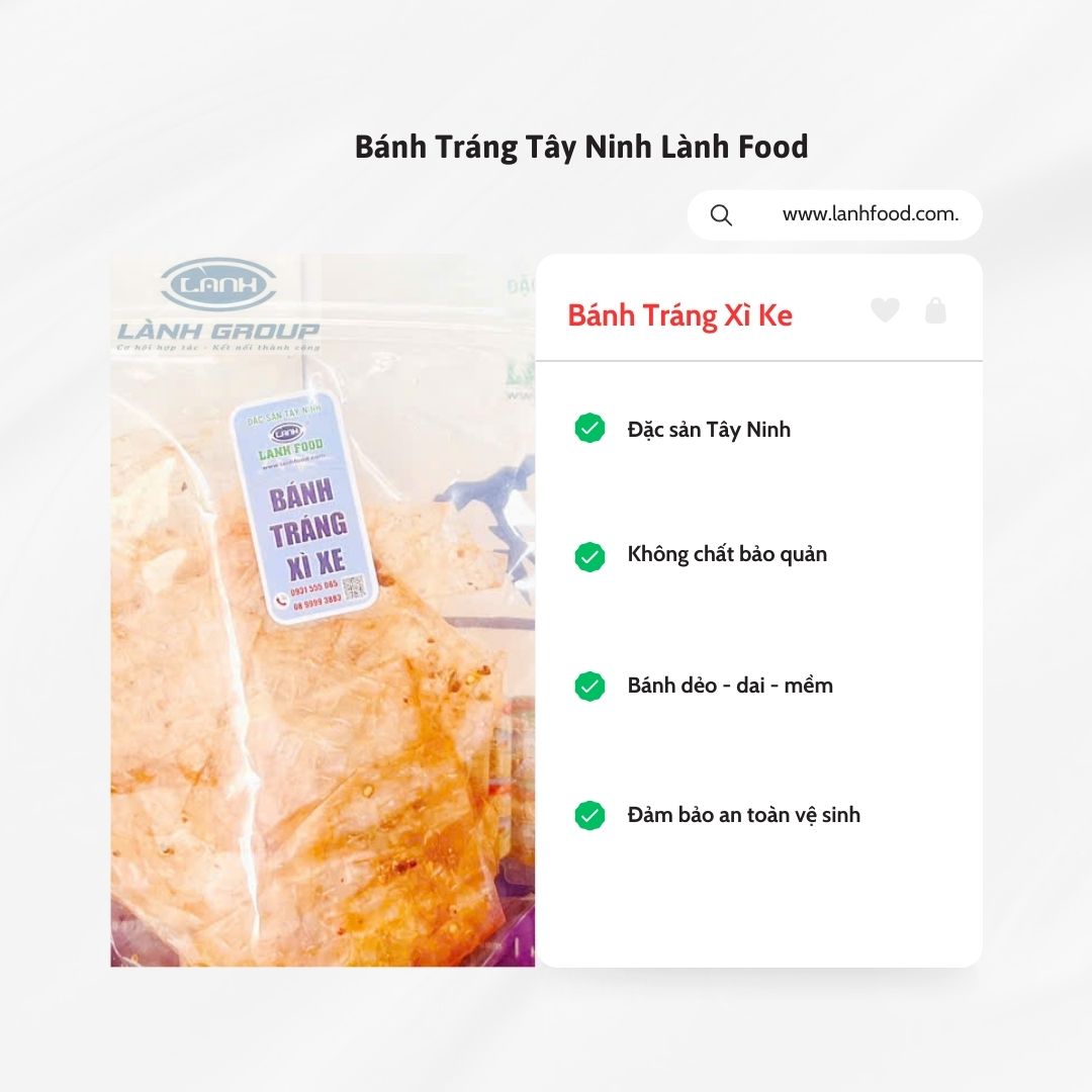 BÁNH TRÁNG XIKE CAY