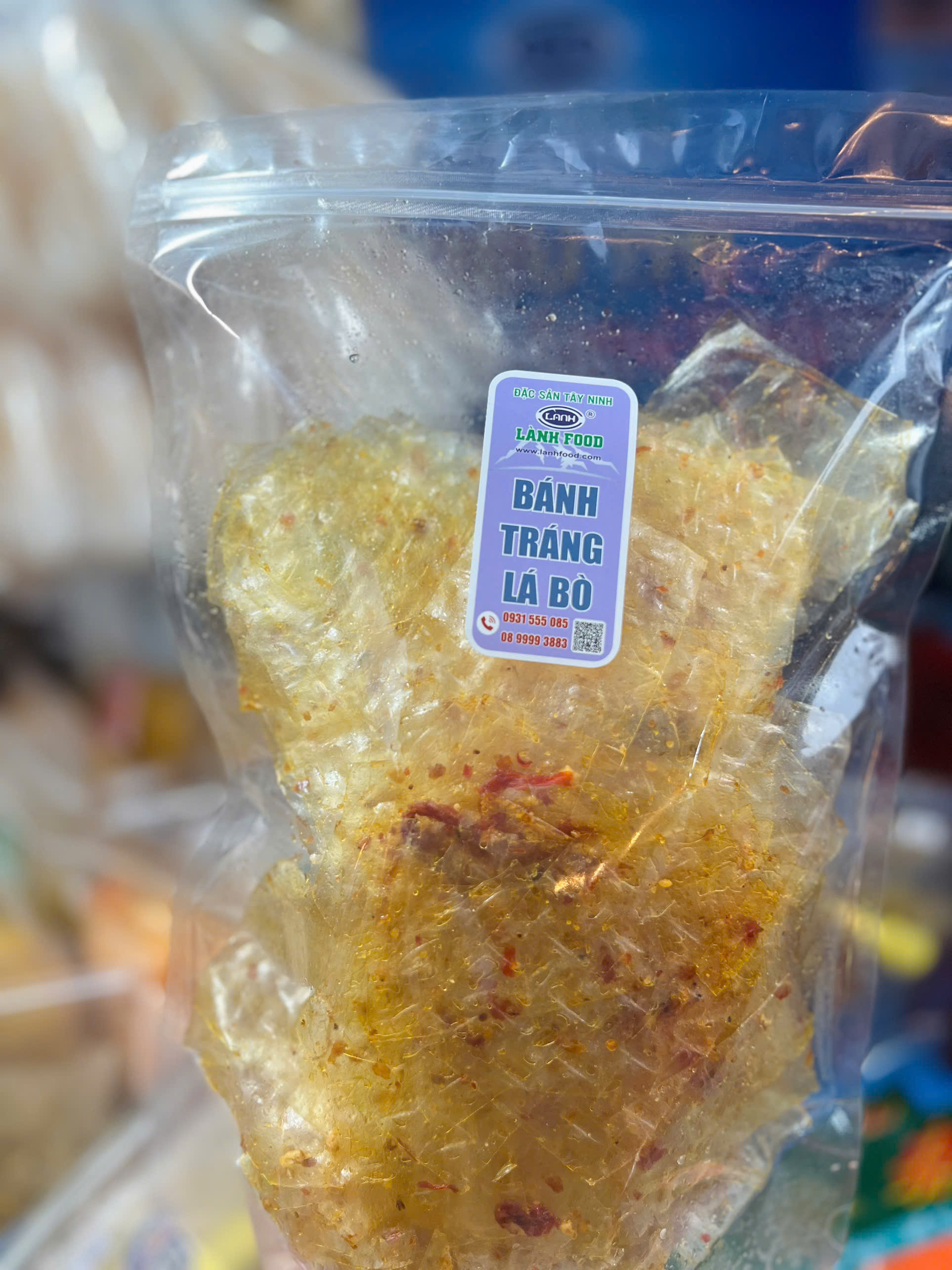 Bánh Tráng Lá Vị Bò 250GR LÀNH FOOD - Món Ăn Vặt Cay Thơm Chuẩn Tây Ninh, Ăn Là Ghiền