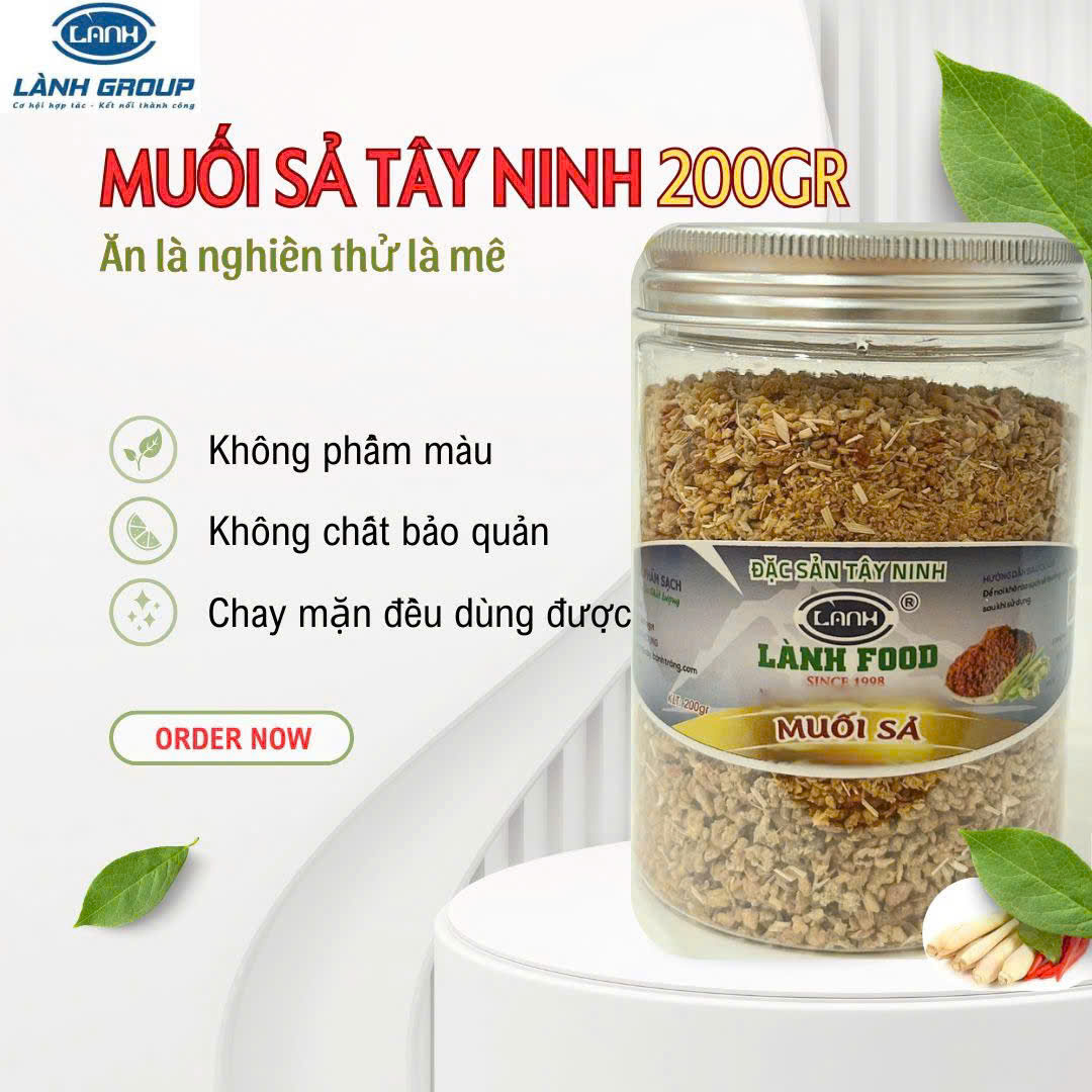 Muối Sả 200G LÀNH FOOD – Gia Vị Rang Tay Truyền Thống, Thơm Lừng Vị Sả