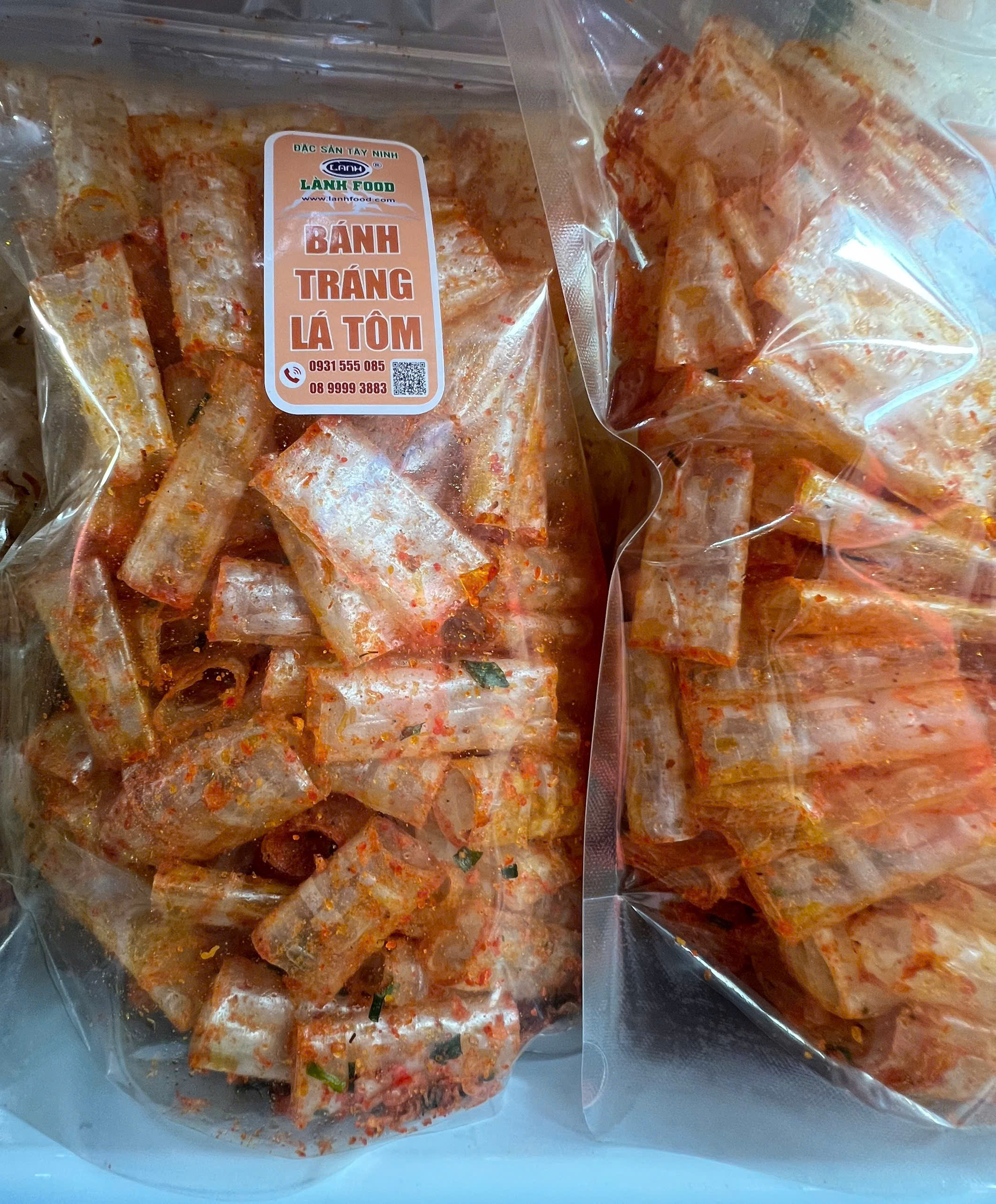 Bánh Tráng Lá Tôm 250GR LÀNH FOOD -  Món Ăn Vặt Quốc Dân 