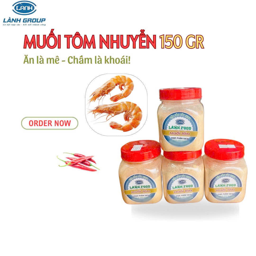 Muối Tôm Nhuyễn 150GR LÀNH FOOD - Hương Vị Đậm Đà, Khó Quên